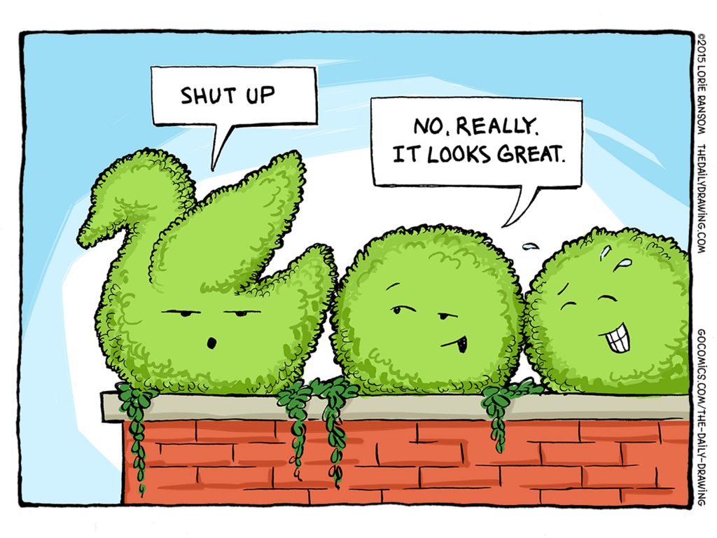 The Daily Drawing - Topiary