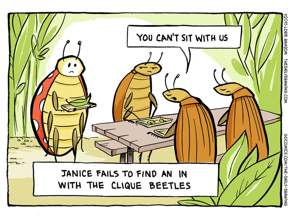 The Daily Drawing Gardening Comics - Clique Beetles