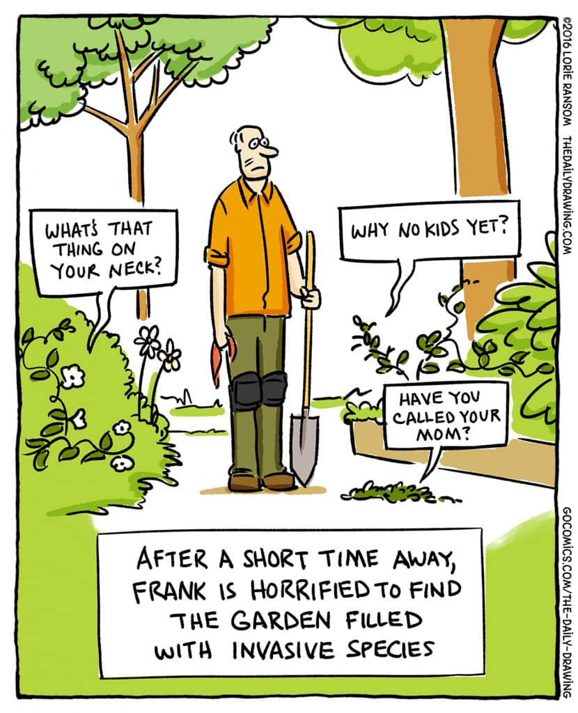 The Daily Drawing Gardening Comics - Invasive Species