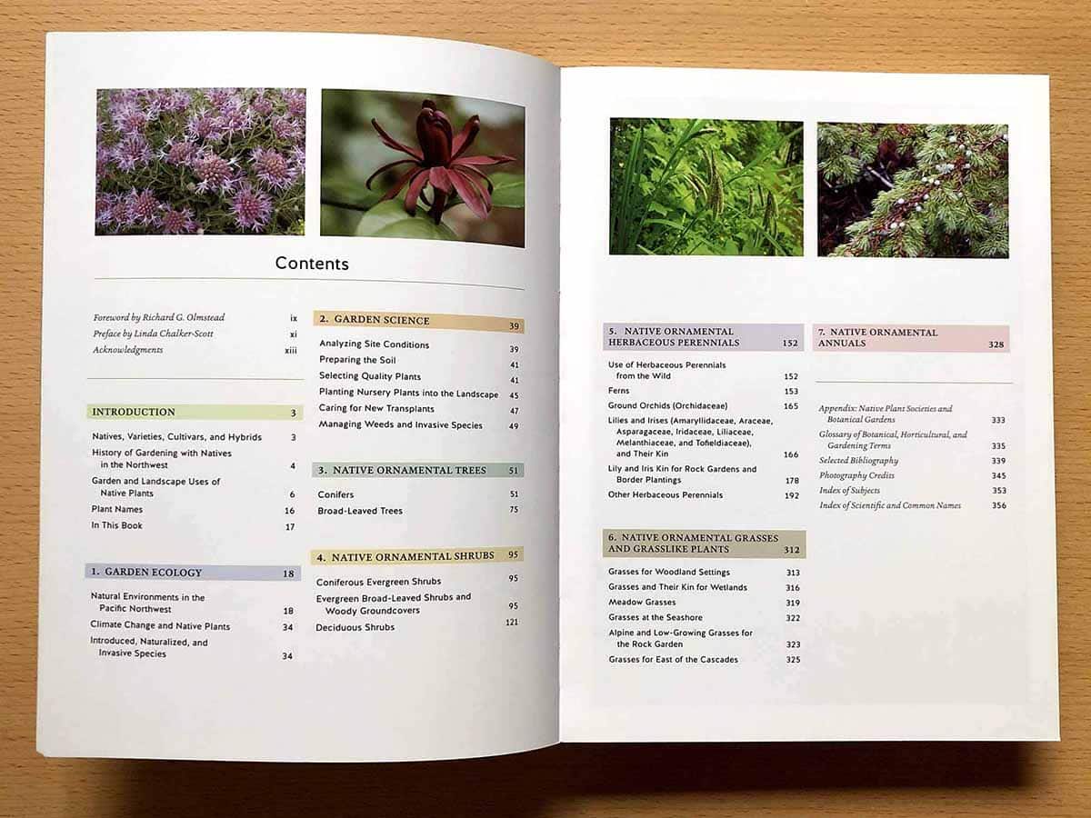 Gardening with Native Plants in the PNW Table of Contents